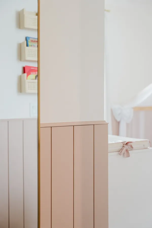 Two-tone nursery wall panels