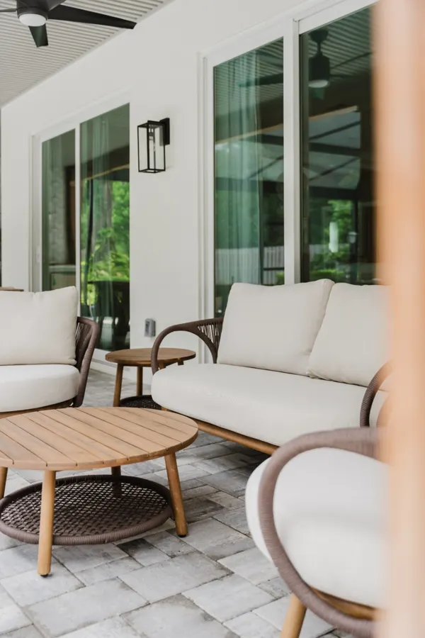 Covered seating area